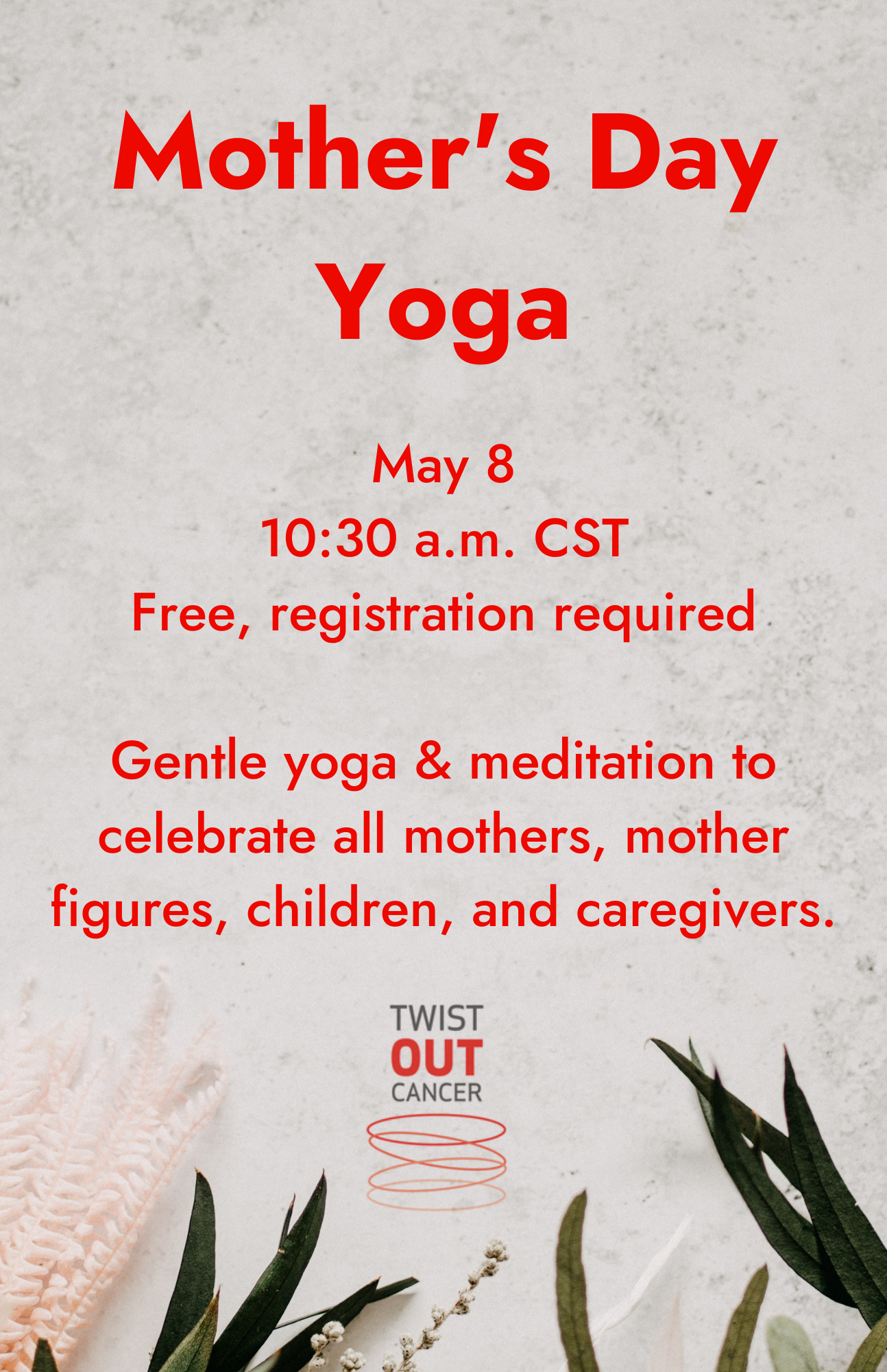 Mothers Day Yoga Event